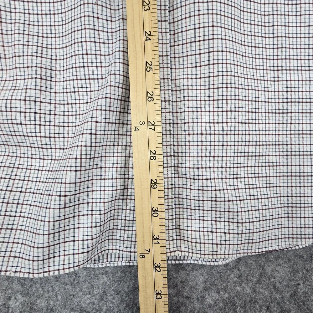 Jos A Bank Shirt Mens 2XL Tattersall Check Traveler Button Down Long Sleeve - Picture 8 of 13